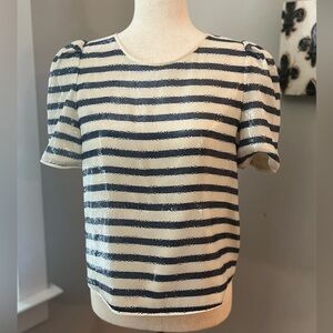 Zadig & Voltaire striped sequin top!!